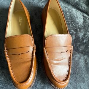Jcrew tan loafers